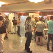 The poster session, two hours in